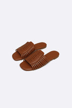 TROPICAL WEAVE SLIDES